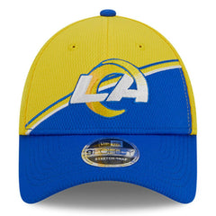 Los Angeles Rams New Era 2023 Sideline 9FORTY Adjustable Hat - Gold/Royal - NFL