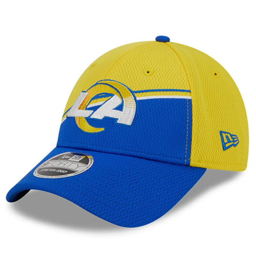Los Angeles Rams New Era 2023 Sideline 9FORTY Adjustable Hat - Gold/Royal - NFL