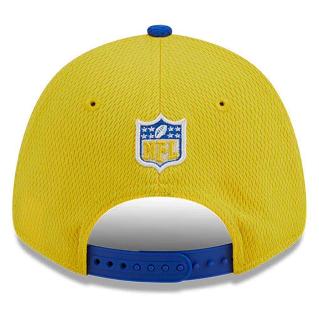 Los Angeles Rams New Era 2023 Sideline 9FORTY Adjustable Hat - Gold/Royal - NFL