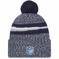 Tennessee Titans New Era 2023 Sideline Cuffed Knit Hat With Pom - Navy - NFL