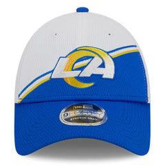 Los Angeles Rams New Era 2023 Sideline 9FORTY Adjustable Hat - White/Royal - NFL