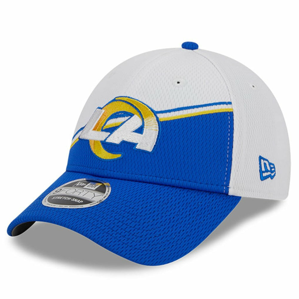 Los Angeles Rams New Era 2023 Sideline 9FORTY Adjustable Hat - White/Royal - NFL