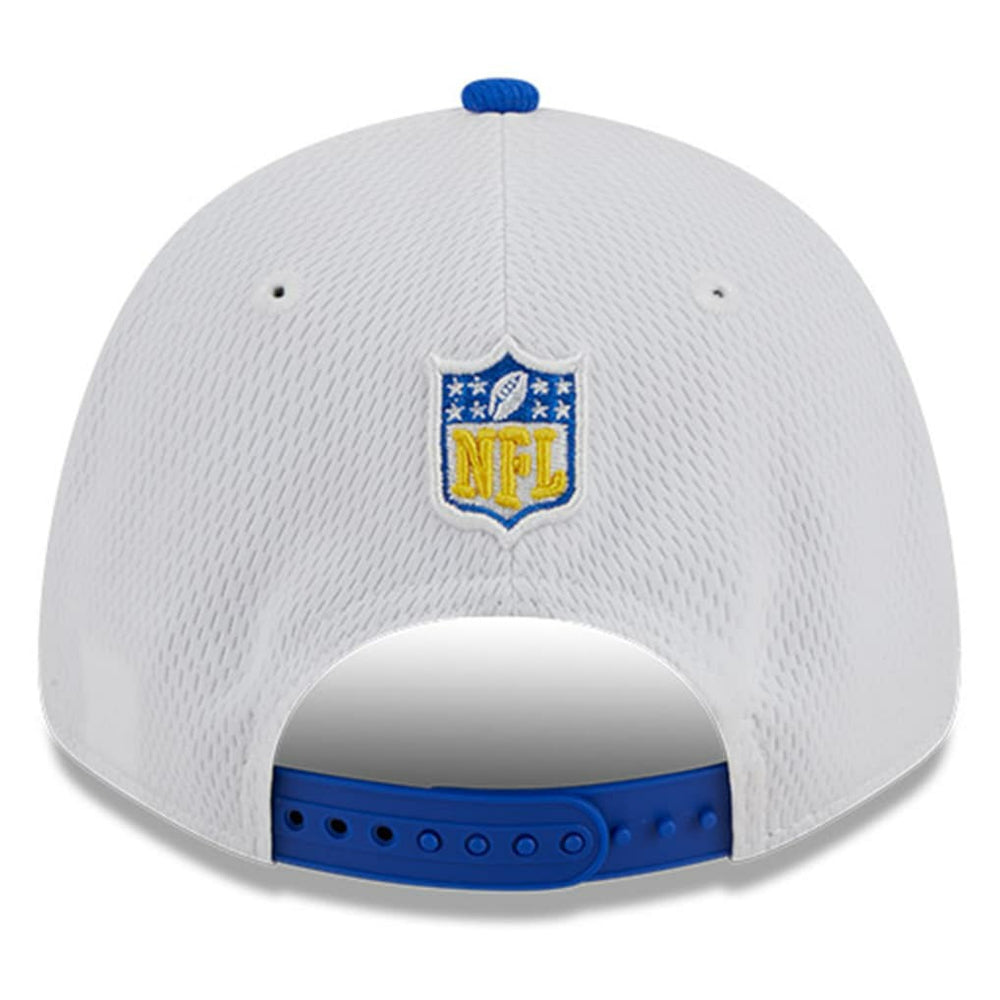 Los Angeles Rams New Era 2023 Sideline 9FORTY Adjustable Hat - White/Royal - NFL
