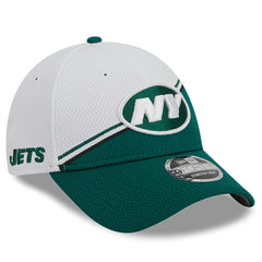 New York Jets New Era 2023 Sideline 9FORTY Adjustable Hat - White/Green - NFL