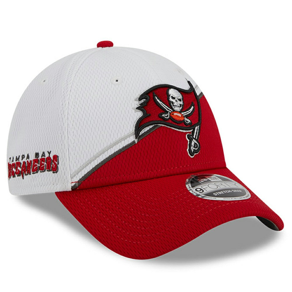 Tampa Bay Buccaneers New Era 2023 Sideline 9FORTY Adjustable Hat - White/Red - NFL