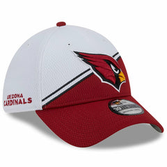 Arizona Cardinals New Era 2023 Sideline 39THIRTY Flex Hat - White/Cardinal - NFL