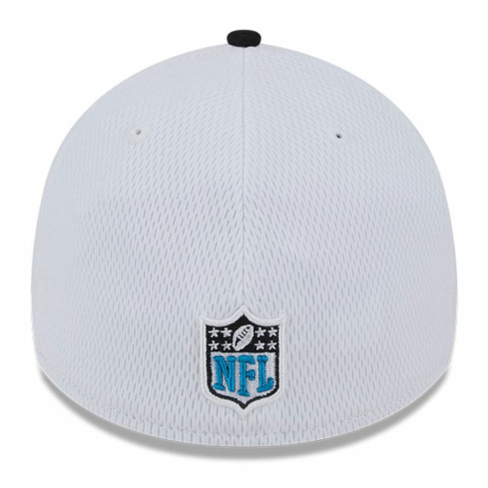 Carolina Panthers New Era 2023 Sideline 39THIRTY Flex Hat - White/Black - NFL