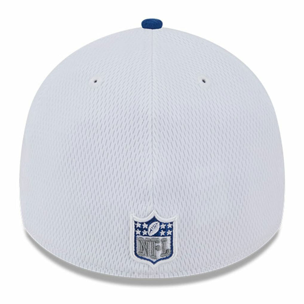 Indianapolis Colts New Era 2023 Sideline 39THIRTY Flex Hat - White/Royal - NFL