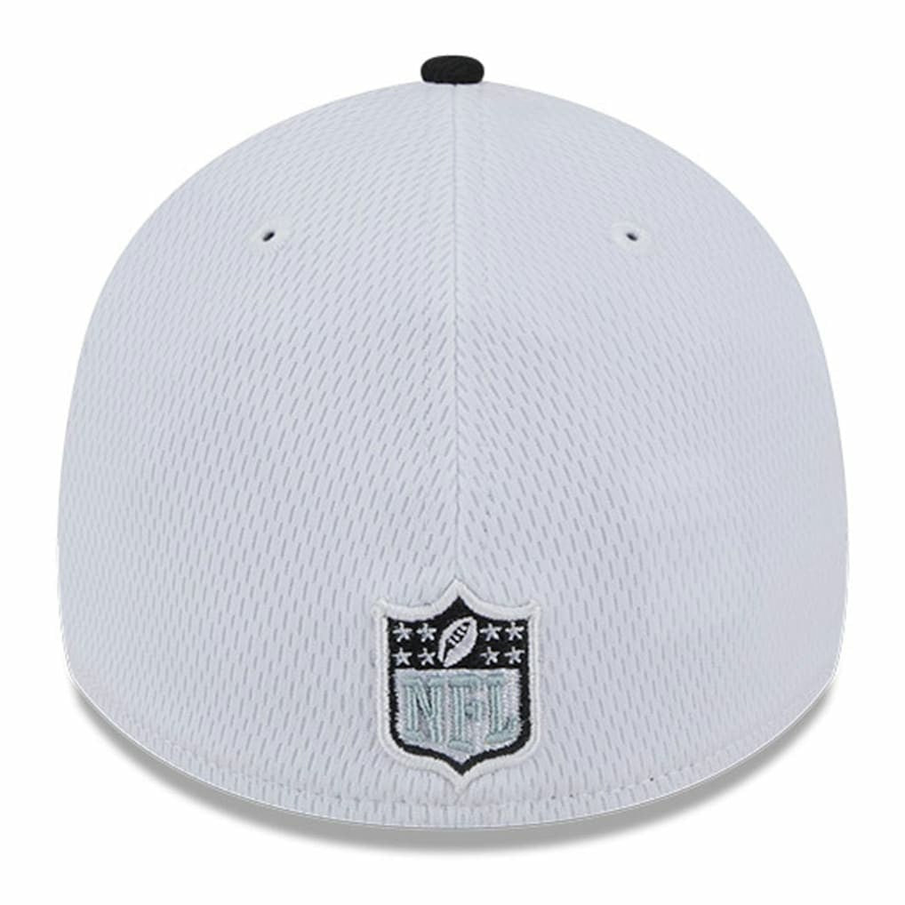 Las Vegas Raiders New Era 2023 Sideline 39THIRTY Flex Hat - White/Black - NFL