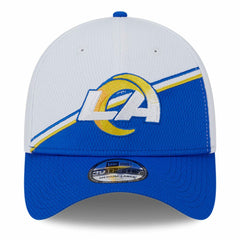 Los Angeles Rams New Era 2023 Sideline 39THIRTY Flex Hat - White/Royal - NFL