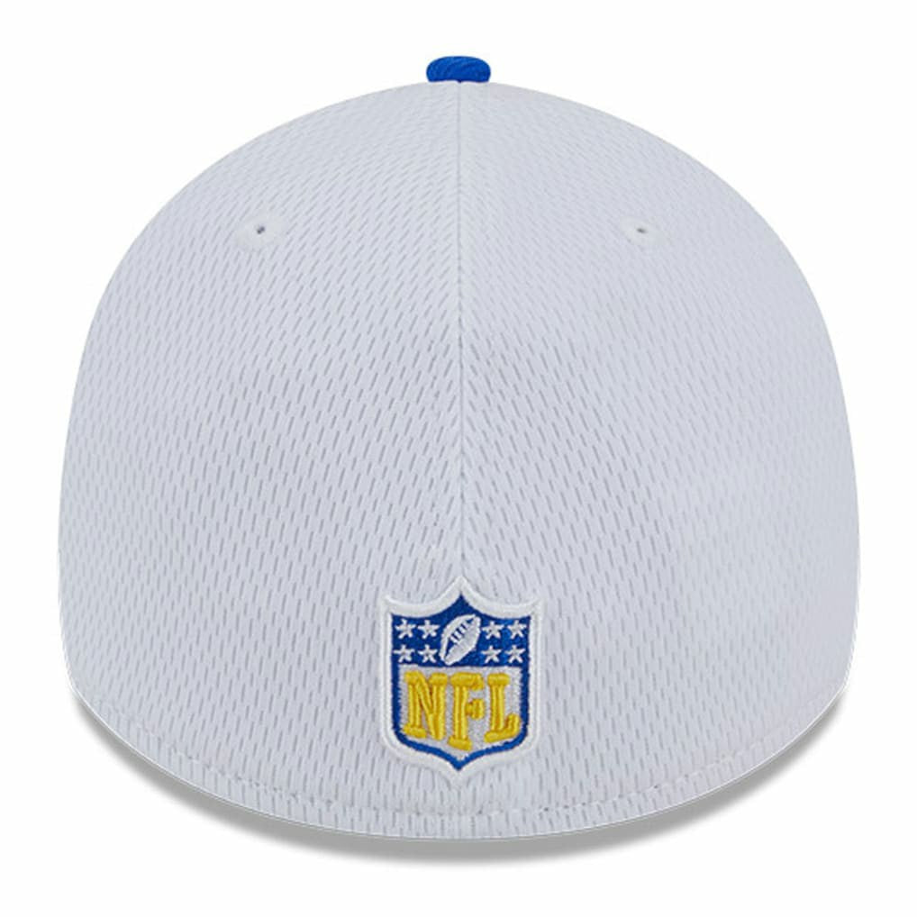 Los Angeles Rams New Era 2023 Sideline 39THIRTY Flex Hat - White/Royal - NFL
