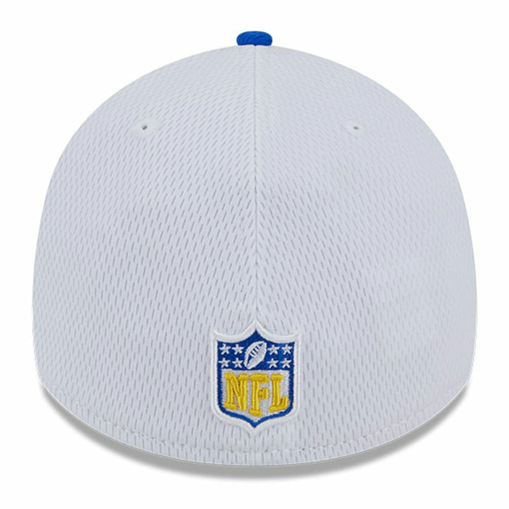 Los Angeles Rams New Era 2023 Sideline 39THIRTY Flex Hat - White/Royal - NFL