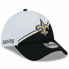 New Orleans Saints New Era 2023 Sideline 39THIRTY Flex Hat - White/Black - NFL