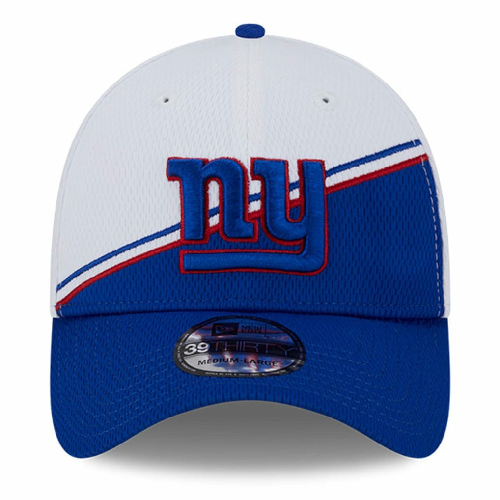New York Giants New Era 2023 Sideline 39THIRTY Flex Hat - White/Royal - NFL