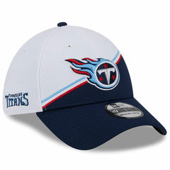 Tennessee Titans New Era 2023 Sideline 39THIRTY Flex Hat - White/Navy - NFL