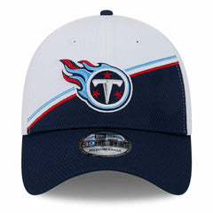 Tennessee Titans New Era 2023 Sideline 39THIRTY Flex Hat - White/Navy - NFL