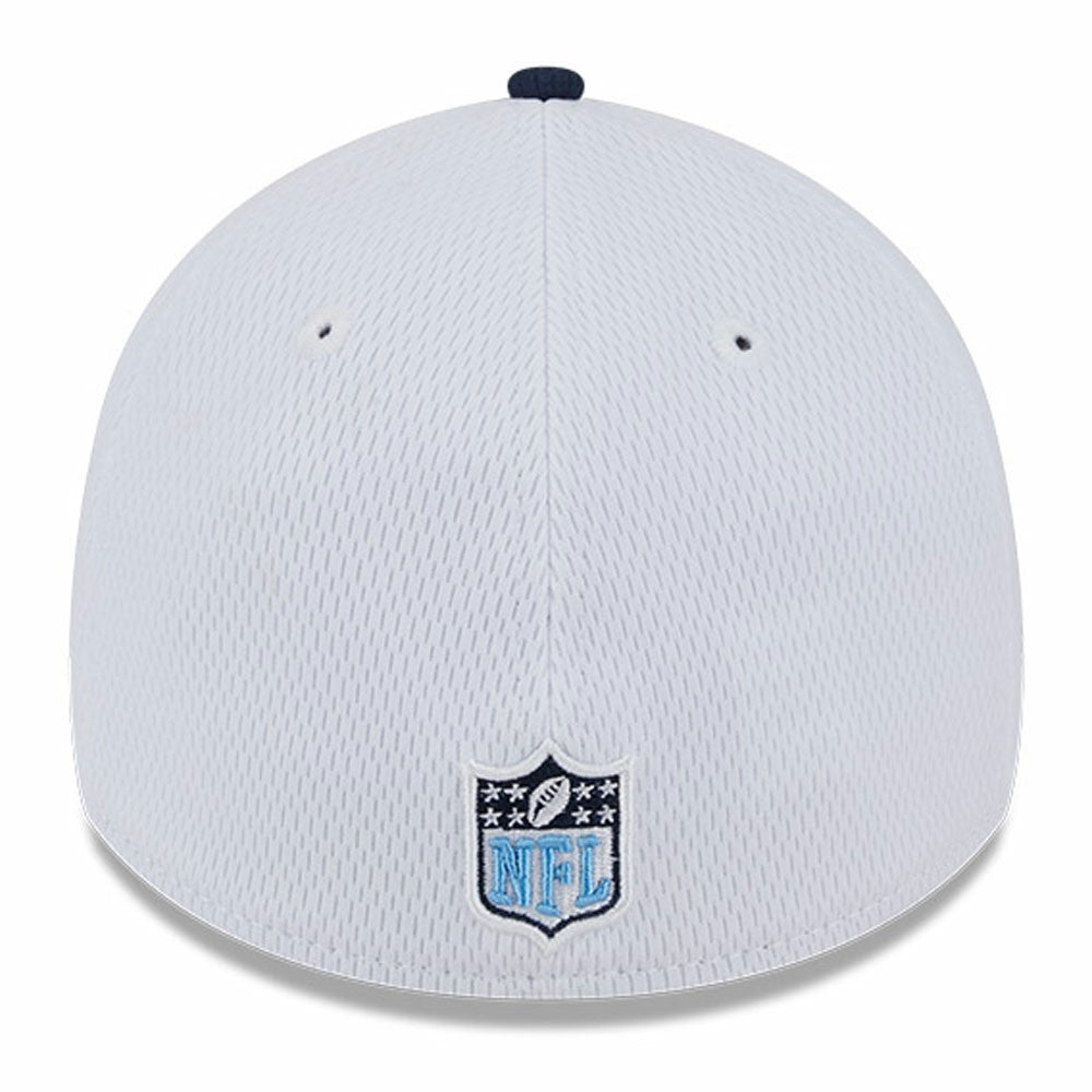 Tennessee Titans New Era 2023 Sideline 39THIRTY Flex Hat - White/Navy - NFL