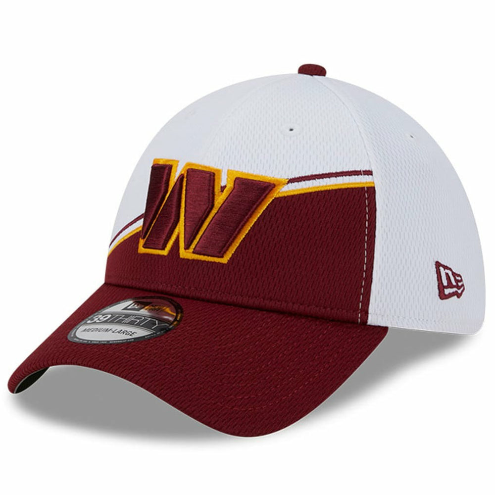 Washington Commanders New Era 2023 Sideline 39THIRTY Flex Hat - White/Burgundy - NFL