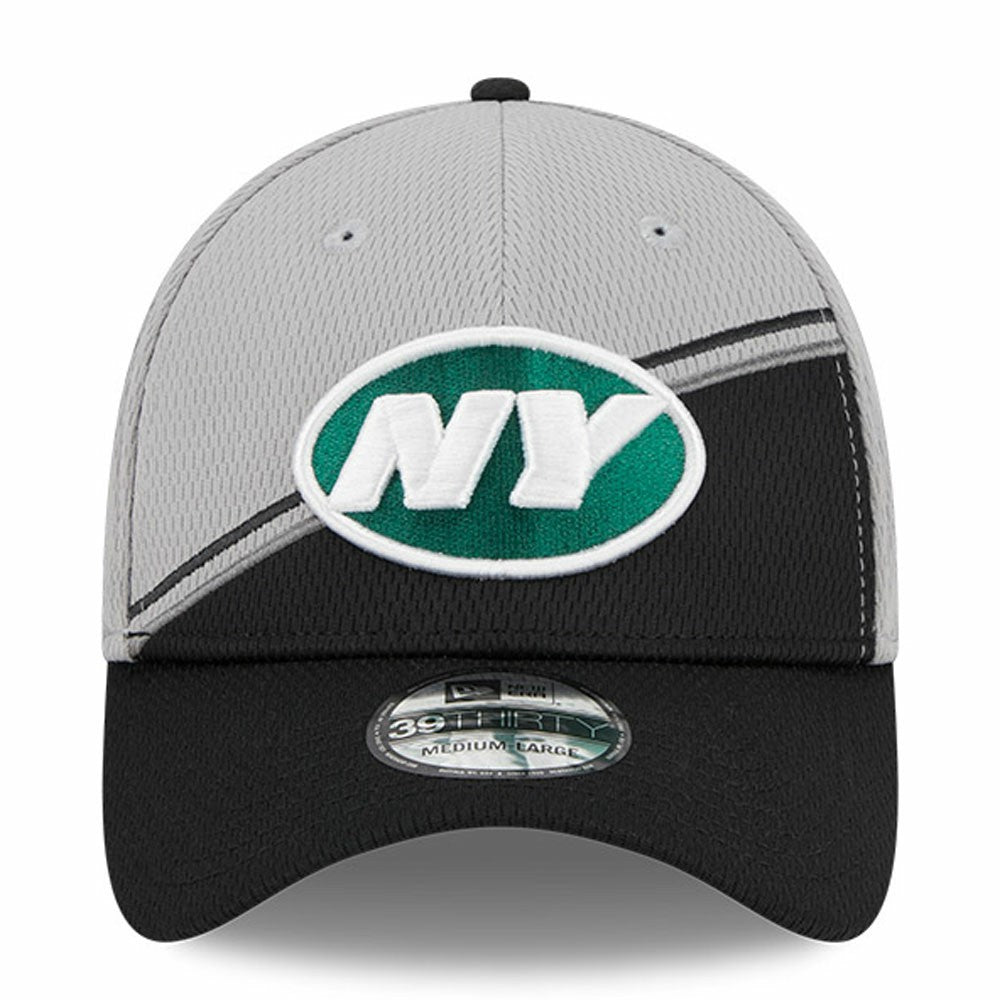 New York Jets New Era 2023 Sideline 39THIRTY Flex Hat - Gray/Black - NFL