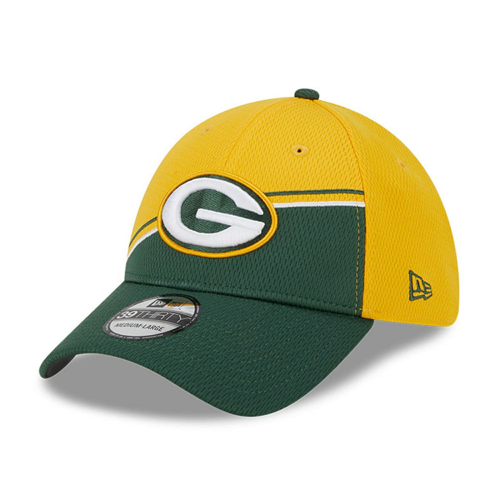 Green Bay Packers New Era 2023 Sideline 39THIRTY Flex Hat - Gold/Green - NFL