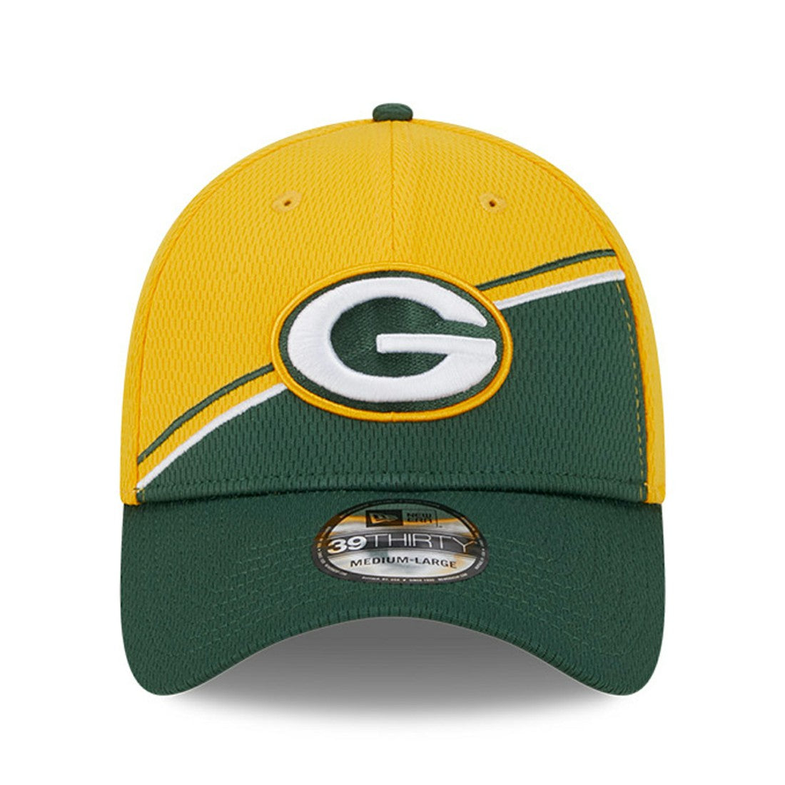 Green Bay Packers New Era 2023 Sideline 39THIRTY Flex Hat - Gold/Green - NFL