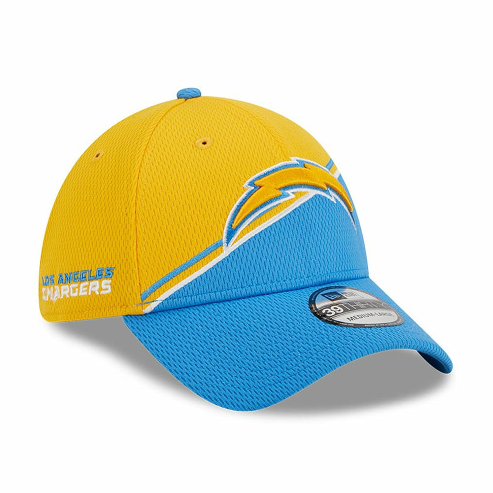 Los Angeles Chargers New Era 2023 Sideline 39THIRTY Flex Hat - Gold/Powder Blue - NFL
