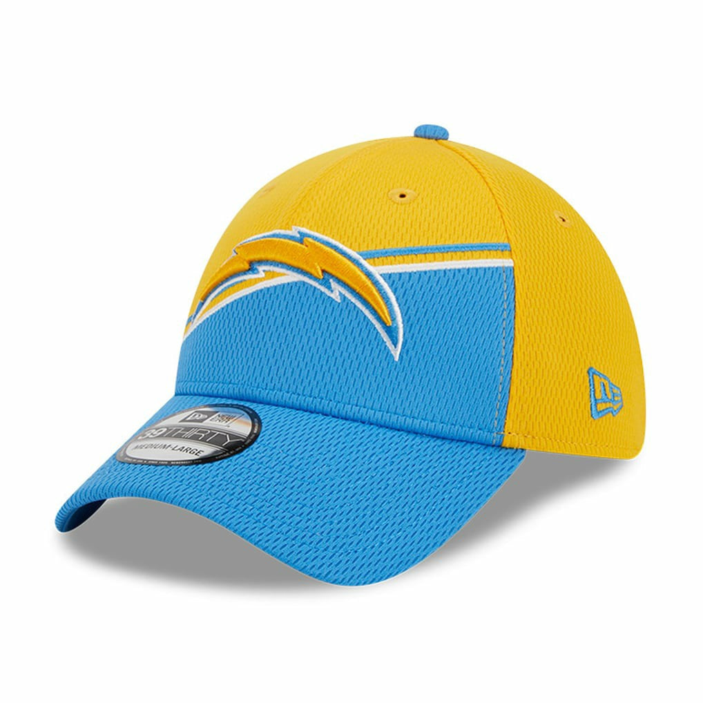 Los Angeles Chargers New Era 2023 Sideline 39THIRTY Flex Hat - Gold/Powder Blue - NFL