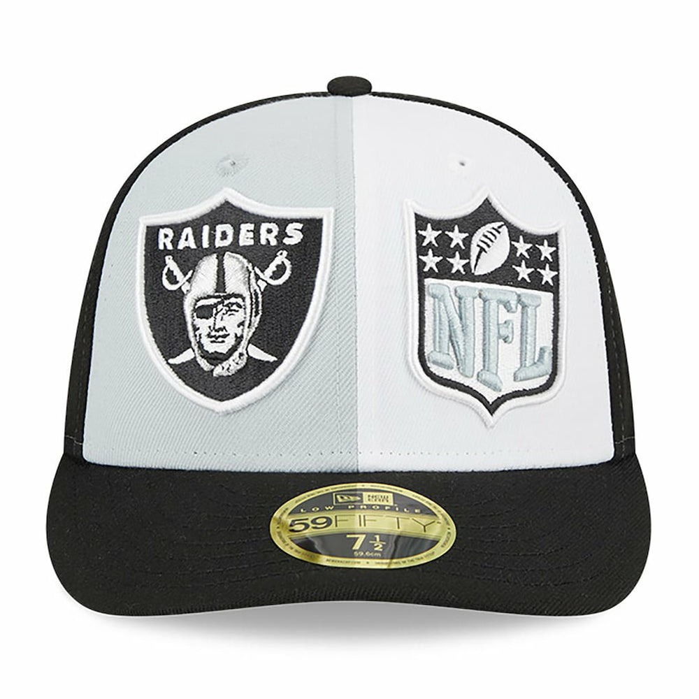 Las Vegas Raiders New Era 2023 Sideline Low Profile 59FIFTY Fitted Hat - Gray/Black - NFL