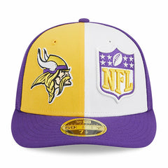 Minnesota Vikings New Era 2023 Sideline Low Profile 59FIFTY Fitted Hat - Gold/Purple - NFL