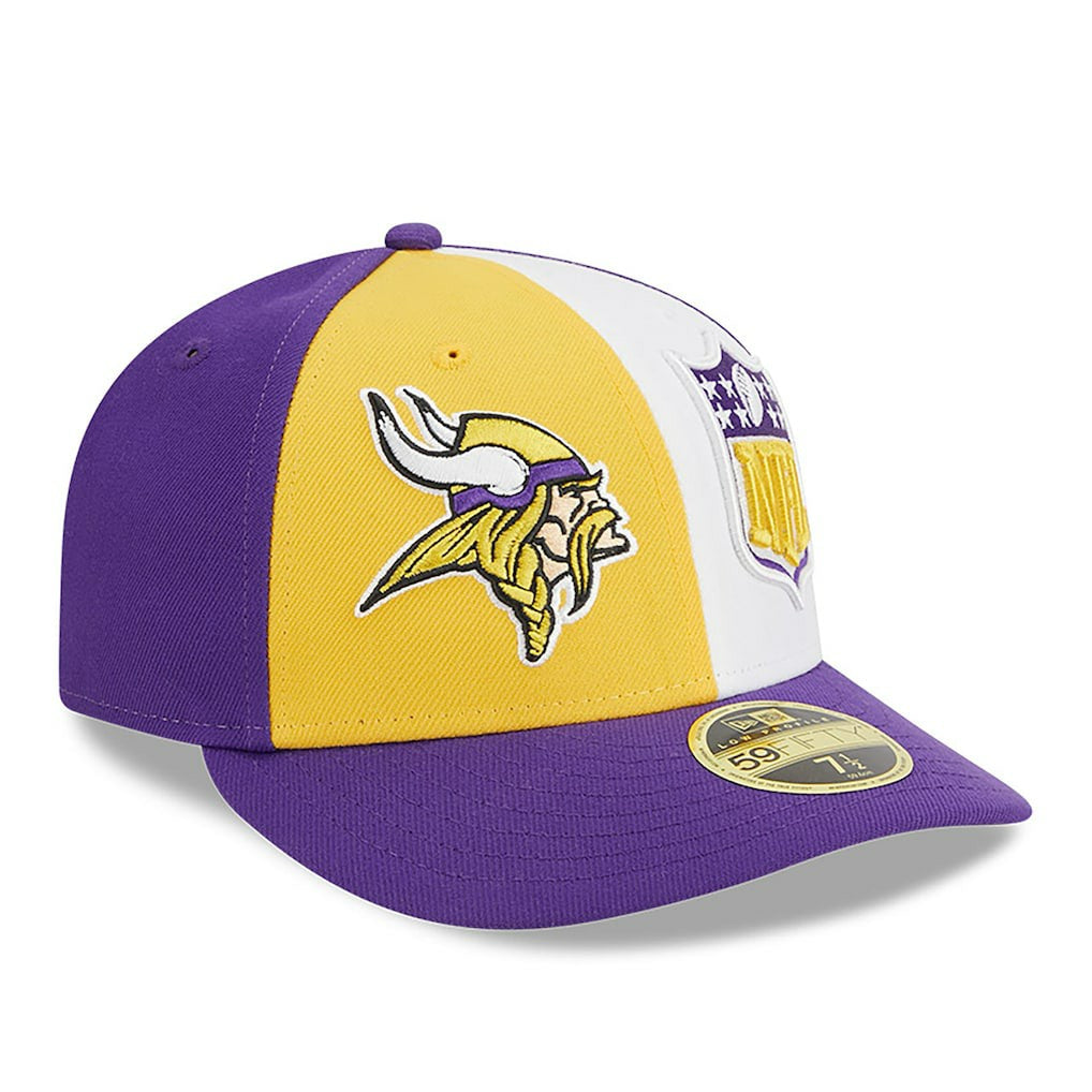 Minnesota Vikings New Era 2023 Sideline Low Profile 59FIFTY Fitted Hat - Gold/Purple - NFL