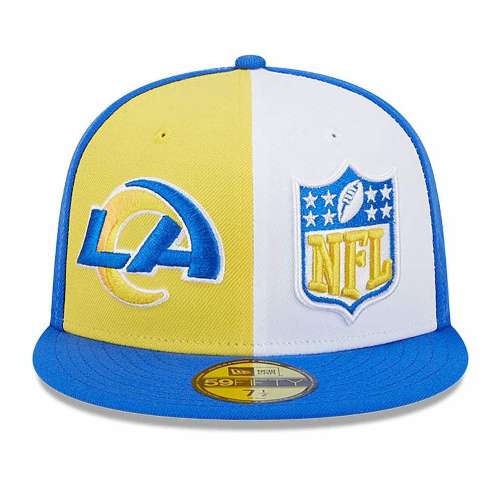 Los Angeles Rams New Era 2023 Sideline 59FIFTY Fitted Hat - Gold/Royal - NFL
