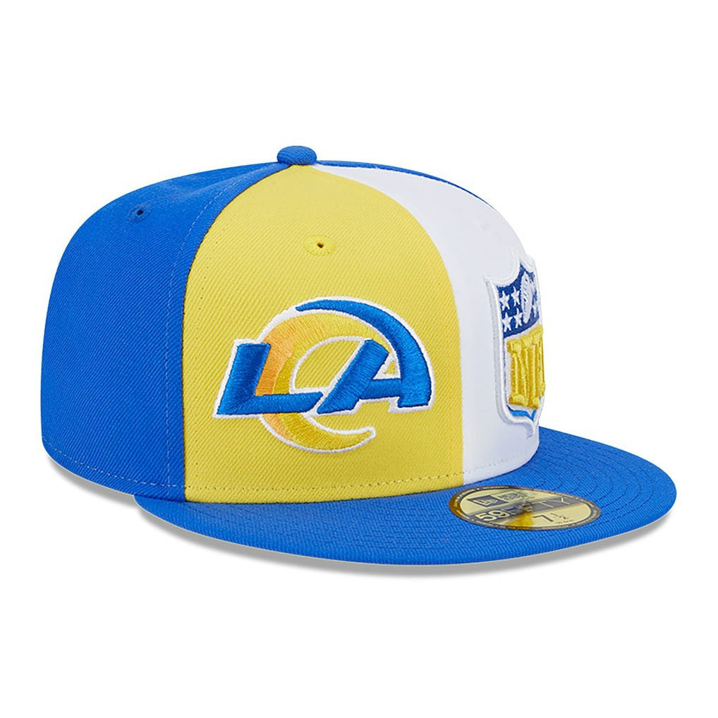 Los Angeles Rams New Era 2023 Sideline 59FIFTY Fitted Hat - Gold/Royal - NFL