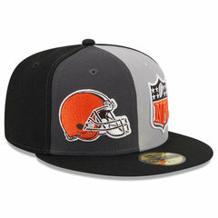 Cleveland Browns New Era 2023 Sideline 59FIFTY Fitted Hat - Gray/Black - NFL