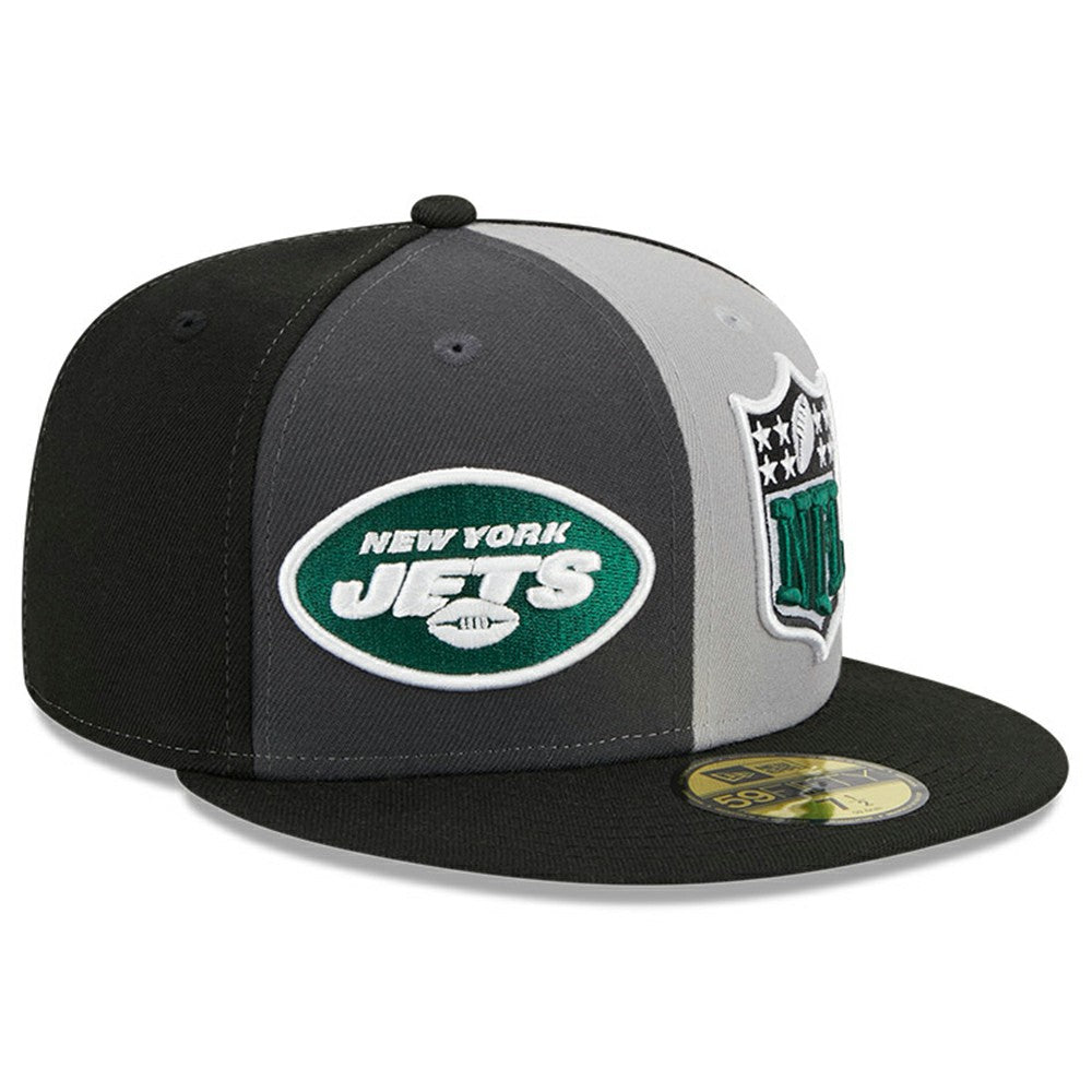 New York Jets New Era 2023 Sideline 59FIFTY Fitted Hat - Gray/Black - NFL