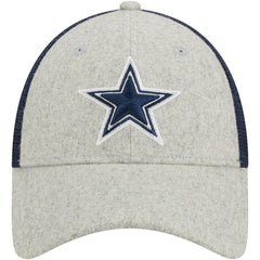 Dallas Cowboys New Era Pop Trucker 9FORTY Adjustable Hat - Heather Gray/Navy - NFL