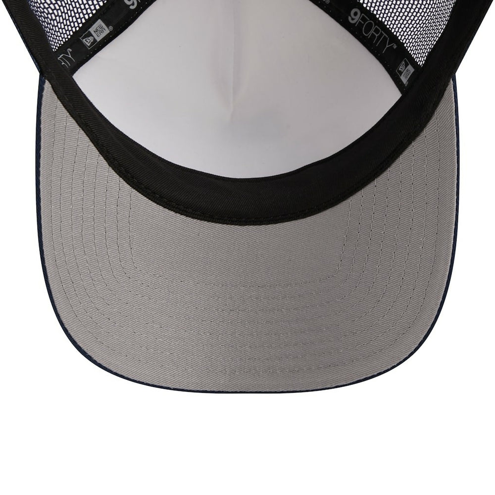 Dallas Cowboys New Era Stacked A-Frame Trucker 9FORTY Adjustable Hat - White/Navy - NFL