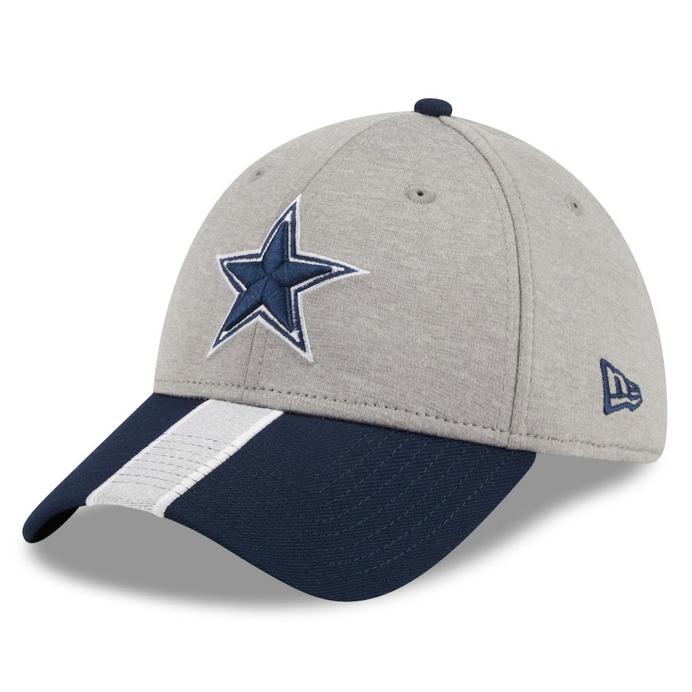 Dallas Cowboys New Era Stripe 39THIRTY Flex Hat - Heather Silver - NFL