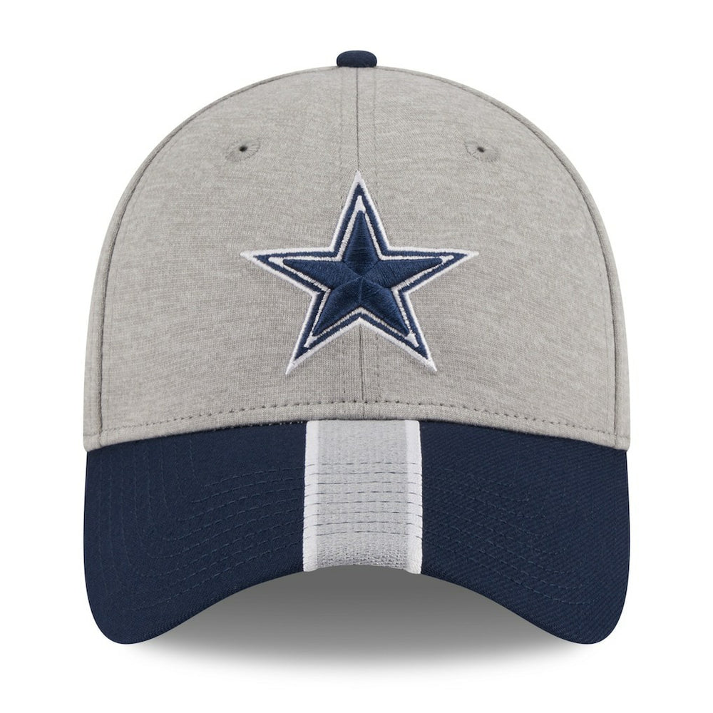 Dallas Cowboys New Era Stripe 39THIRTY Flex Hat - Heather Silver - NFL