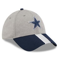 Dallas Cowboys New Era Stripe 39THIRTY Flex Hat - Heather Silver - NFL
