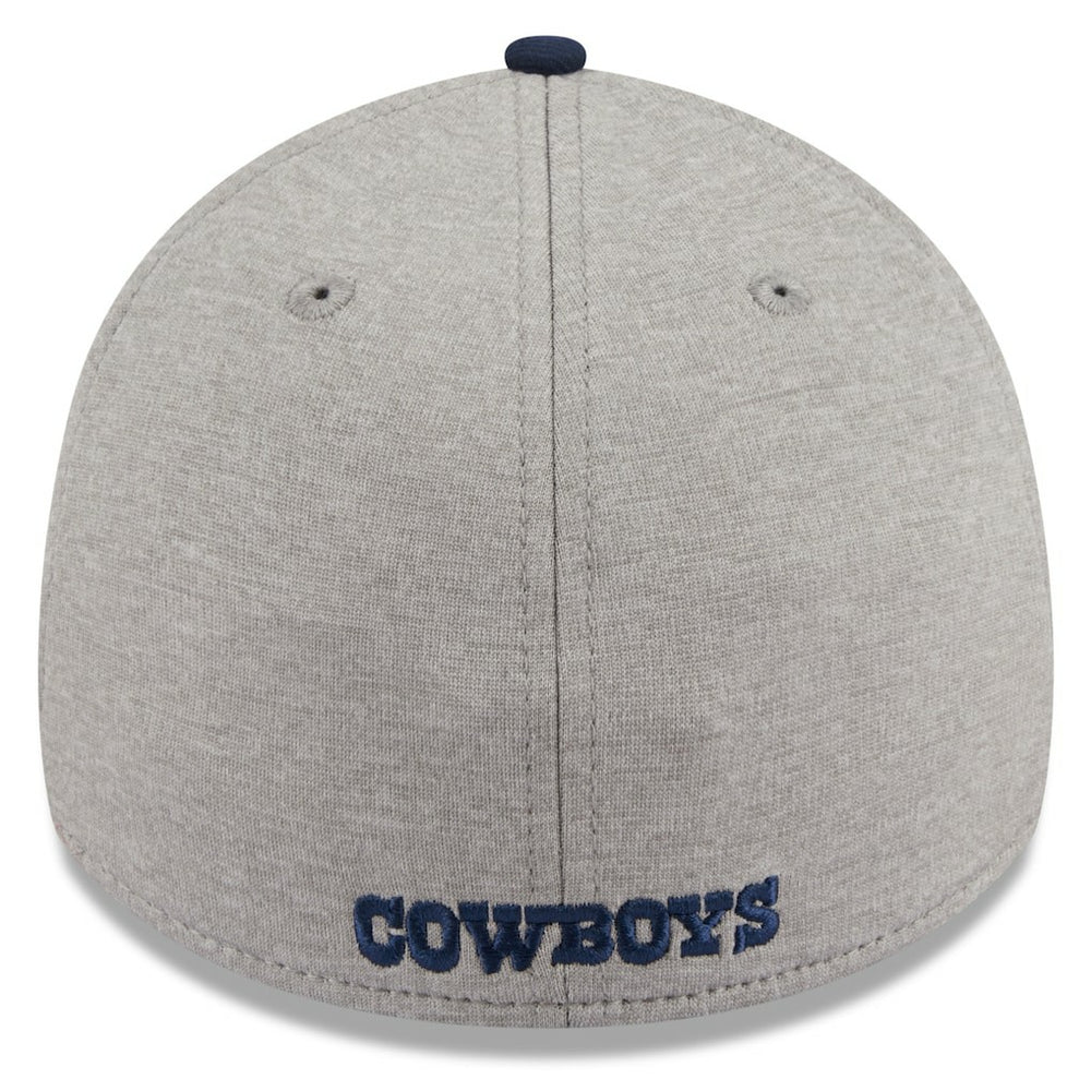 Dallas Cowboys New Era Stripe 39THIRTY Flex Hat - Heather Silver - NFL