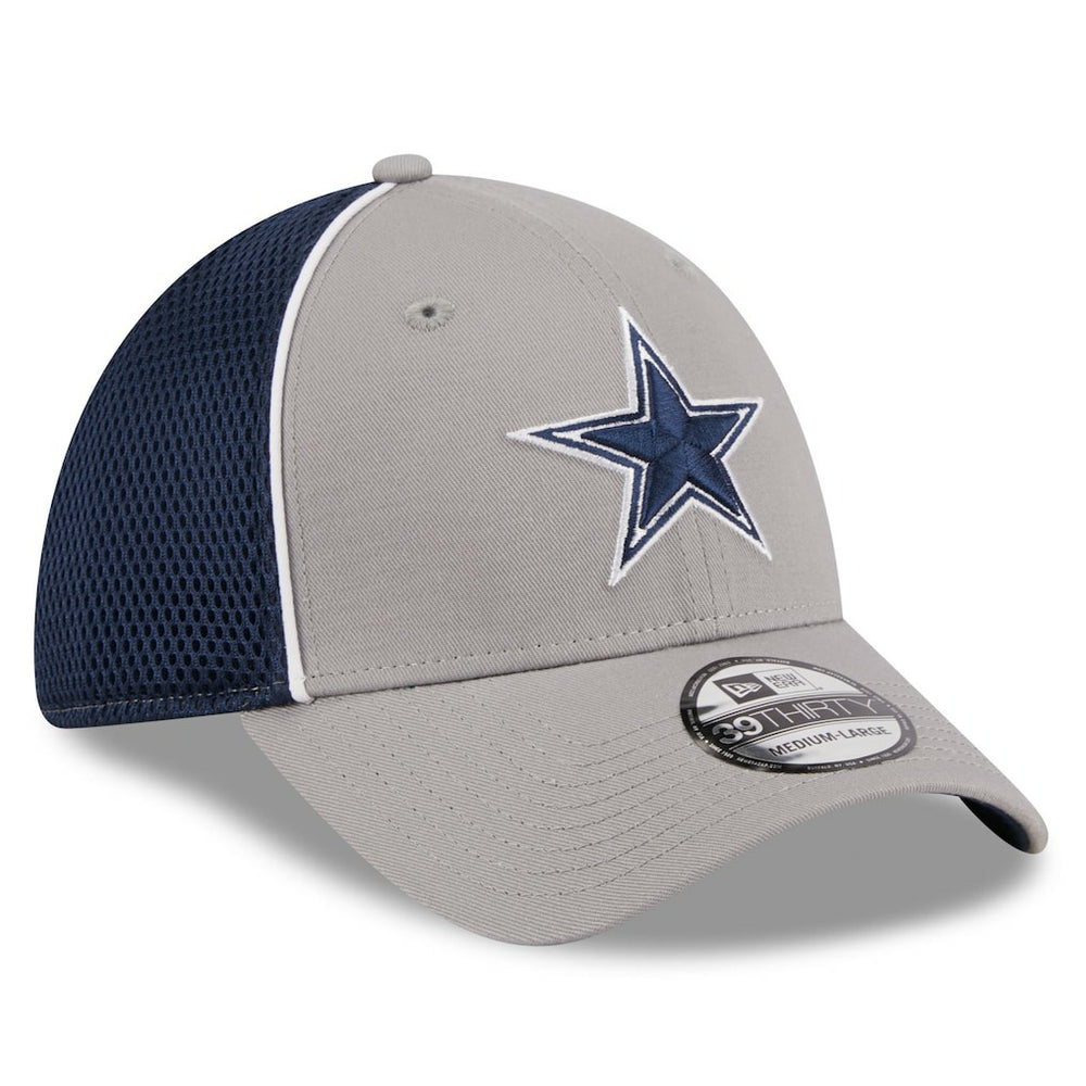 Dallas Cowboys New Era Pipe 39THIRTY Flex Hat - Gray - NFL
