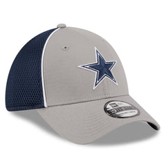 Dallas Cowboys New Era Pipe 39THIRTY Flex Hat - Gray - NFL