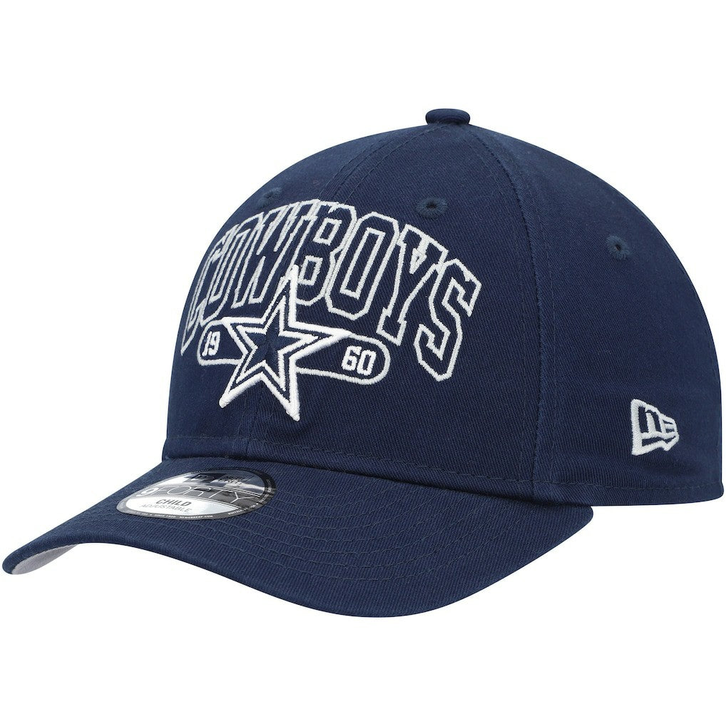 Dallas Cowboys New Era Preschool Outline 9FORTY Adjustable Hat - Navy - NFL