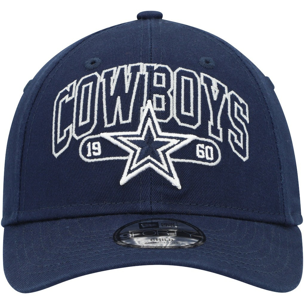 Dallas Cowboys New Era Preschool Outline 9FORTY Adjustable Hat - Navy - NFL