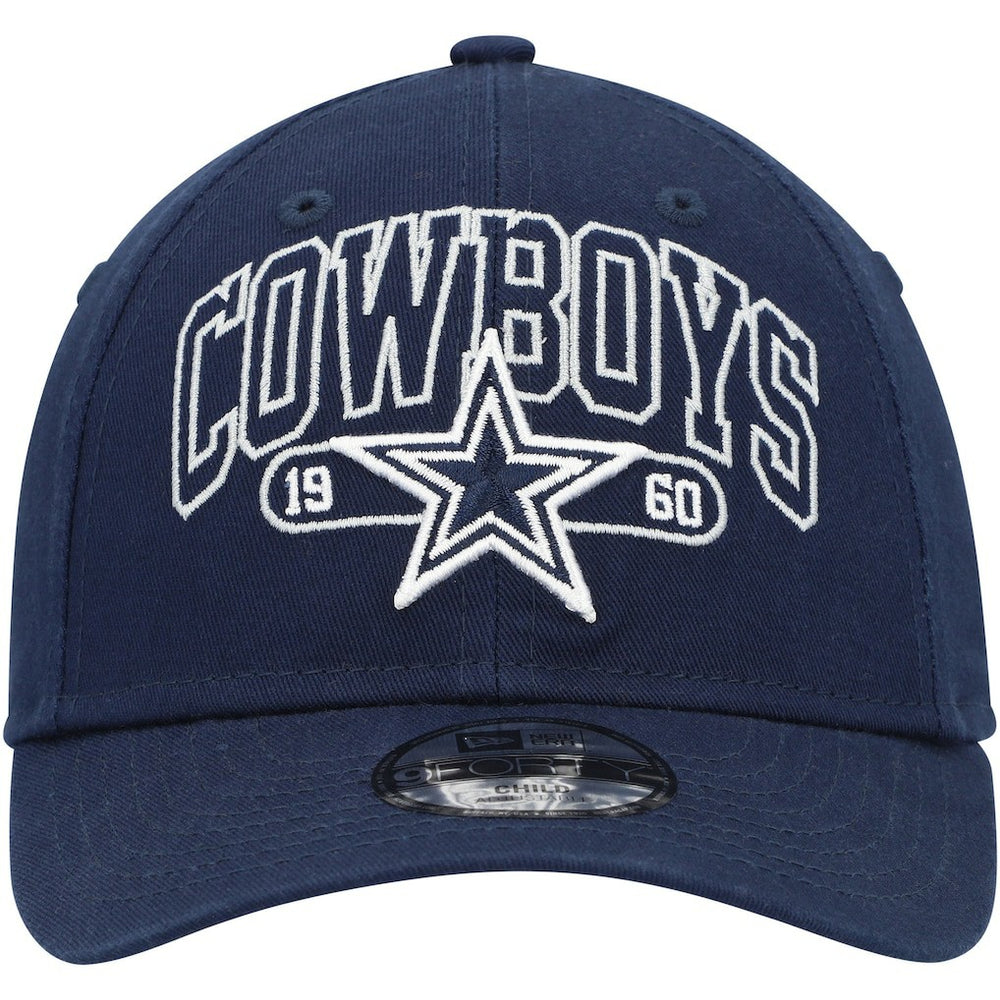 Dallas Cowboys New Era Preschool Outline 9FORTY Adjustable Hat - Navy - NFL