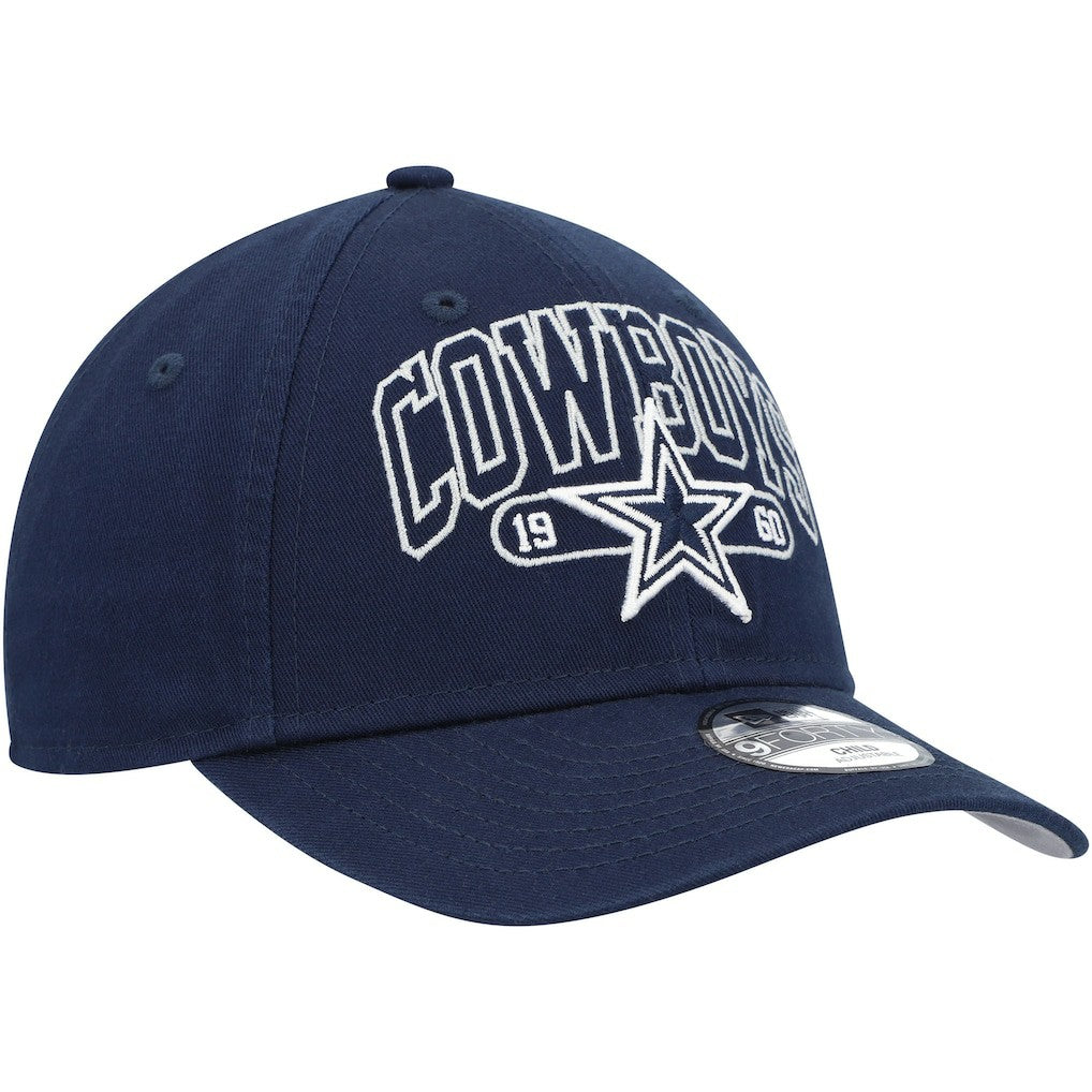 Dallas Cowboys New Era Preschool Outline 9FORTY Adjustable Hat - Navy - NFL