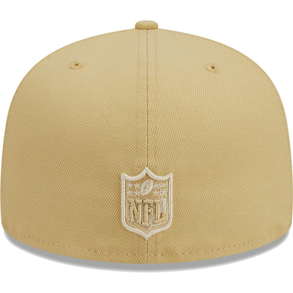 Las Vegas Raiders New Era Raffia Front 59FIFTY Fitted Hat - Khaki - NFL