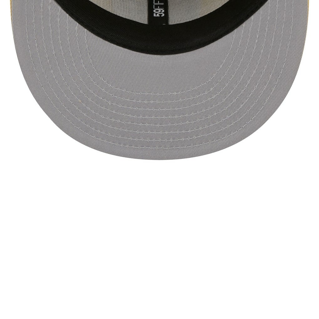 Las Vegas Raiders New Era Raffia Front 59FIFTY Fitted Hat - Khaki - NFL