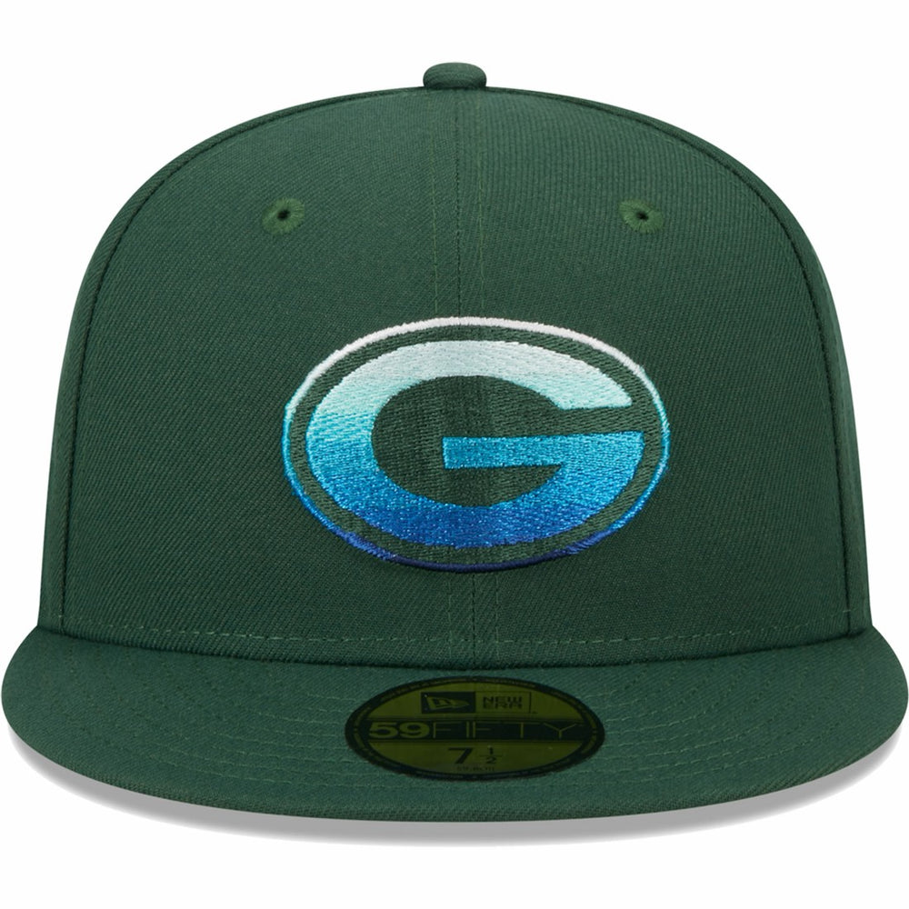 Green Bay Packers New Era Gradient 59FIFTY Fitted Hat - Green - NFL