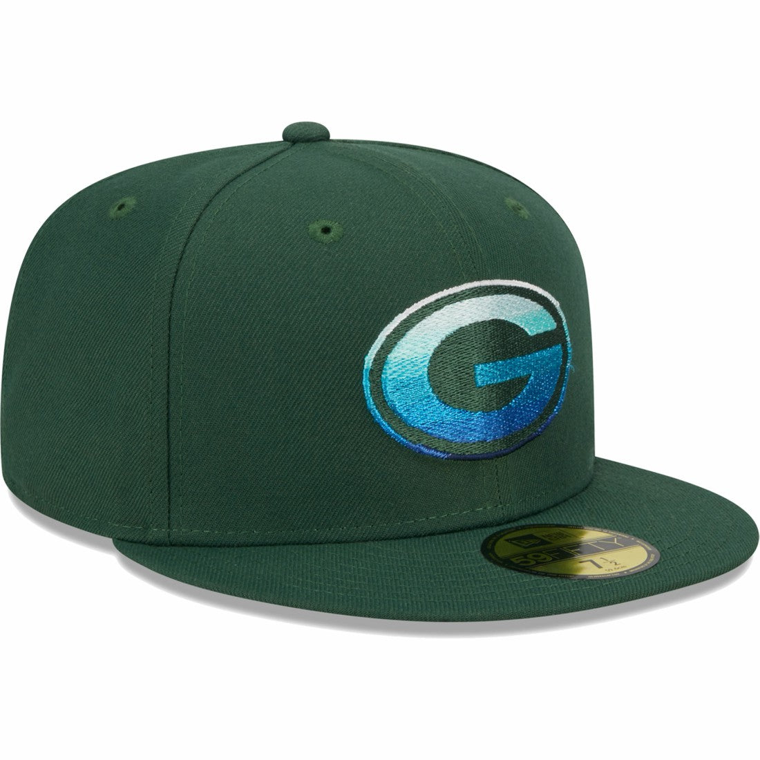 Green Bay Packers New Era Gradient 59FIFTY Fitted Hat - Green - NFL